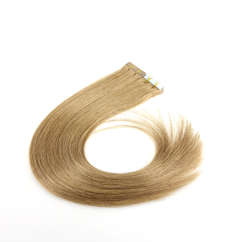 double drawn 8a grade dark brown 2.5g/piece skin weft 100% virgin brazilian indian remy human hair PU tape hair extension