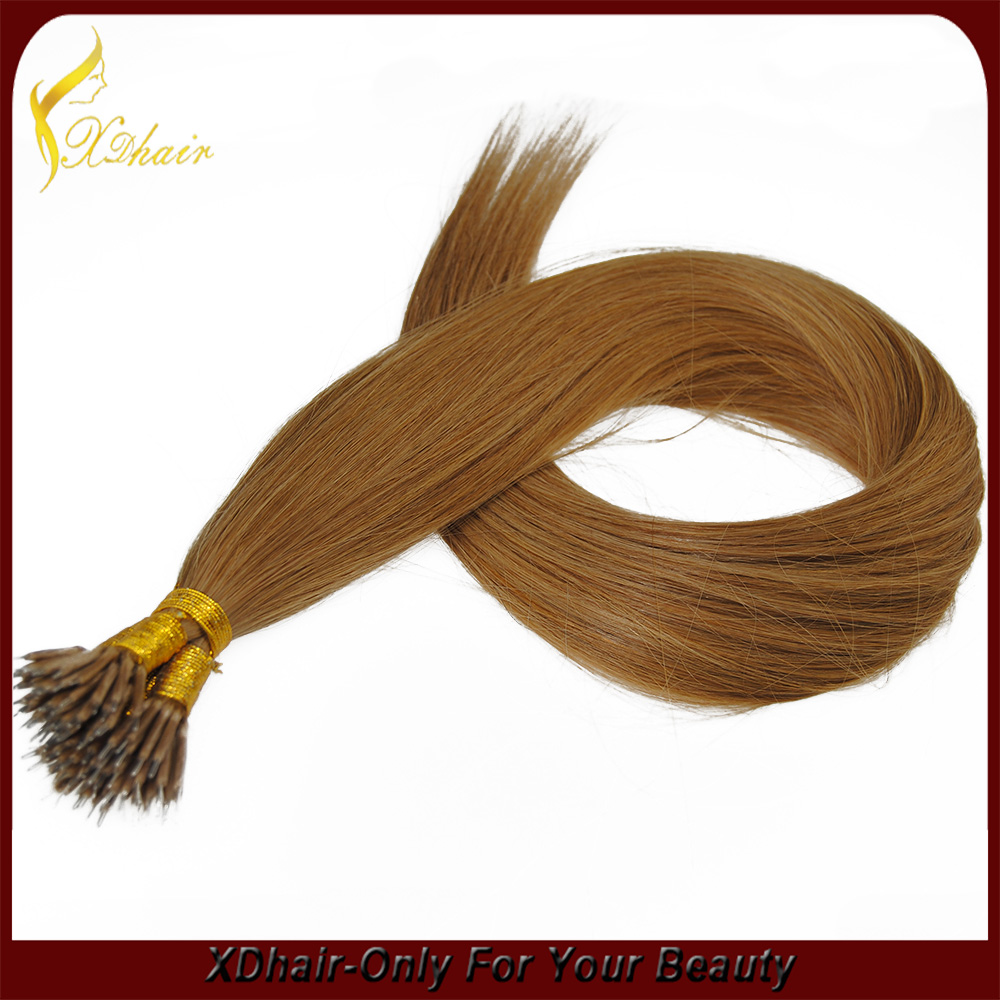 double drawn thick bottom russian nano ring wholesale hair extension