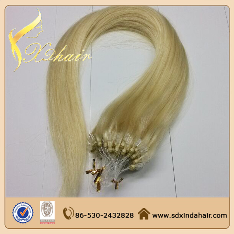 fashion European micro ring hair extensions micro loop ring remy hair extension
