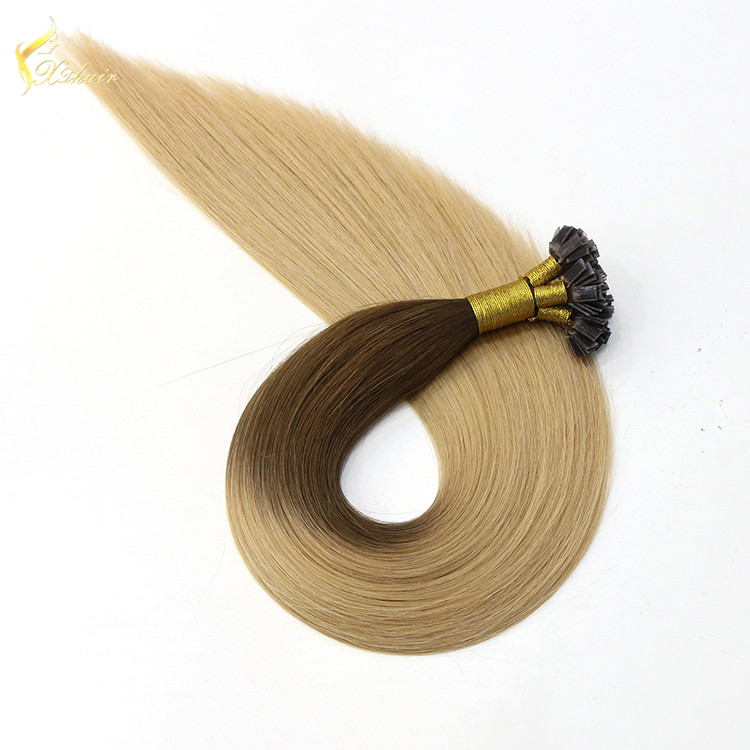 flat tip cheap hair extension 22" Silky Straight Wave Brazilian remy ombre hair