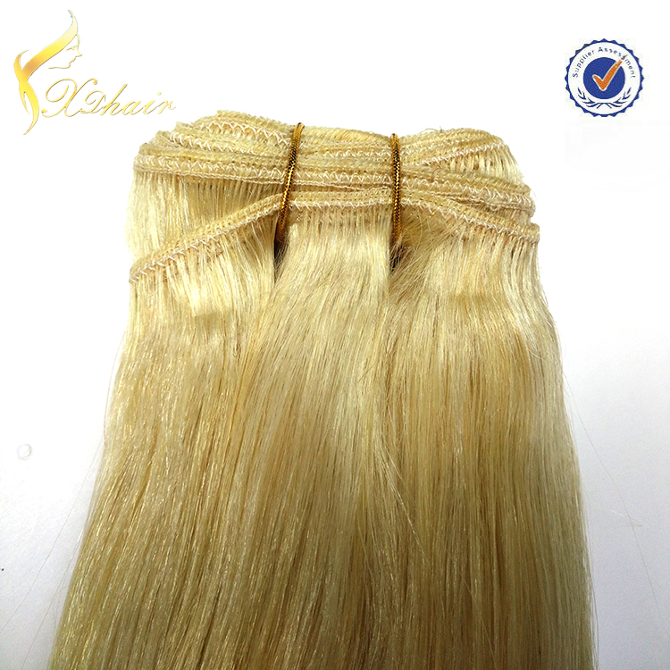 indian human hair extension top quality hair clip in hair wave