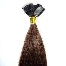 indian remy blond color flat tip hair