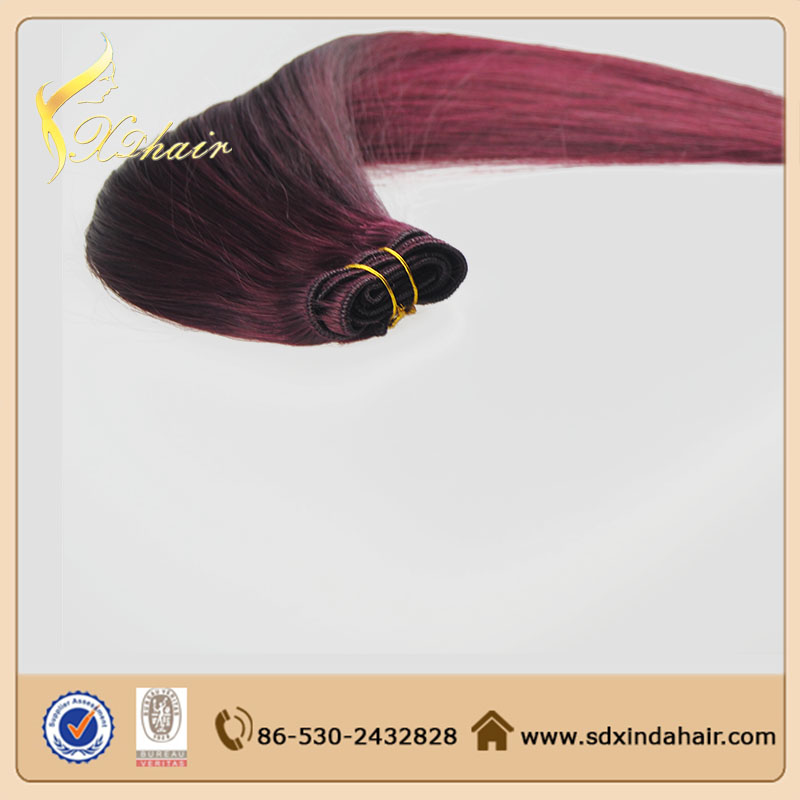 machine made cheap human hair weft