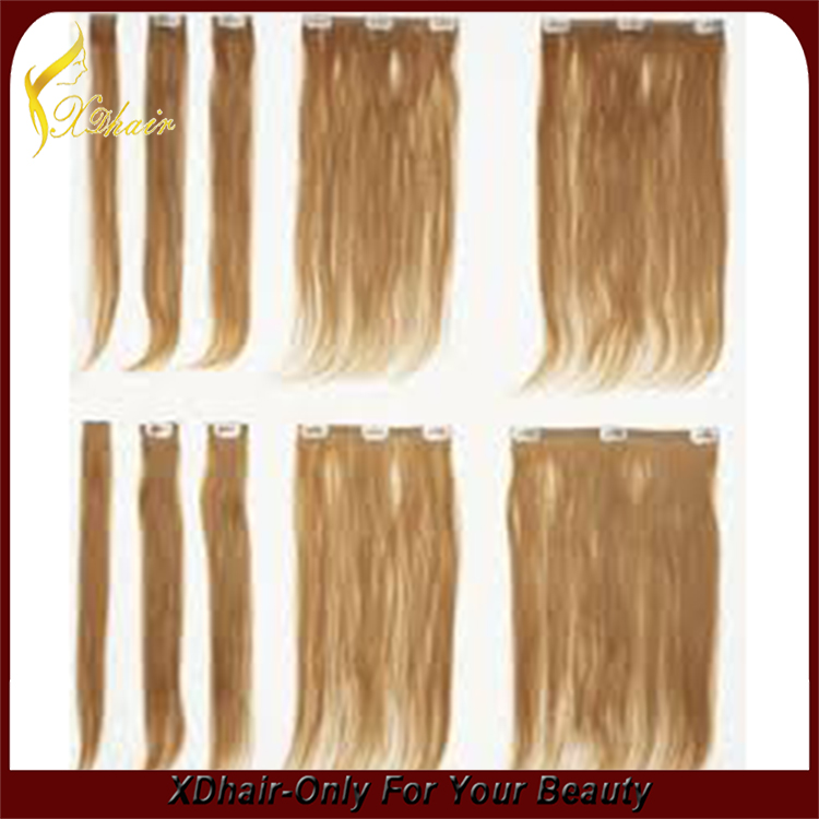 new products russian virgin hair clip in hair extension factory price