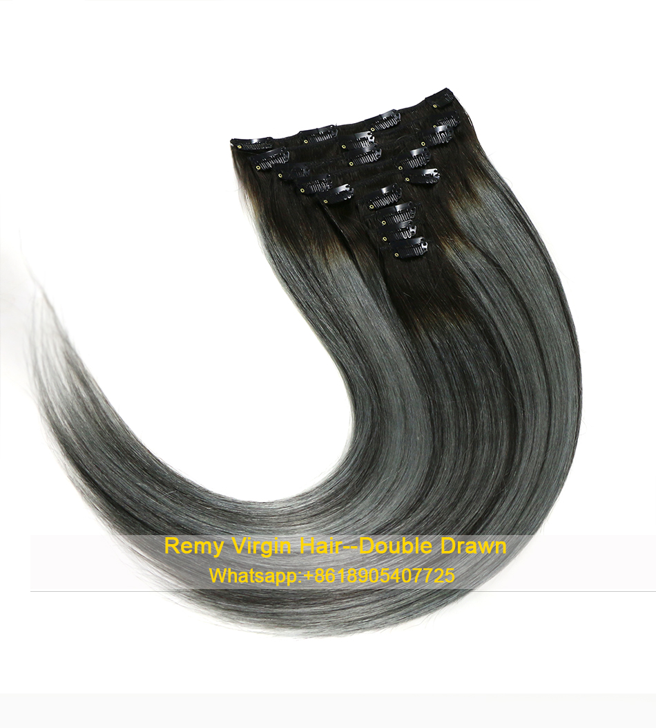 new type Fashionable and cheap Brazilian 100% remy human hair for New Year's gift wholesale hair clips