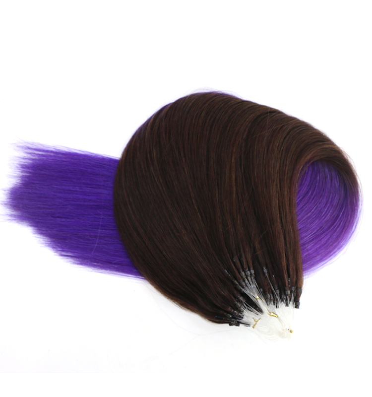 peruvian hair unprocessed 100% virgin indian remy human hair seamless micro loop ring hair extension wholesale