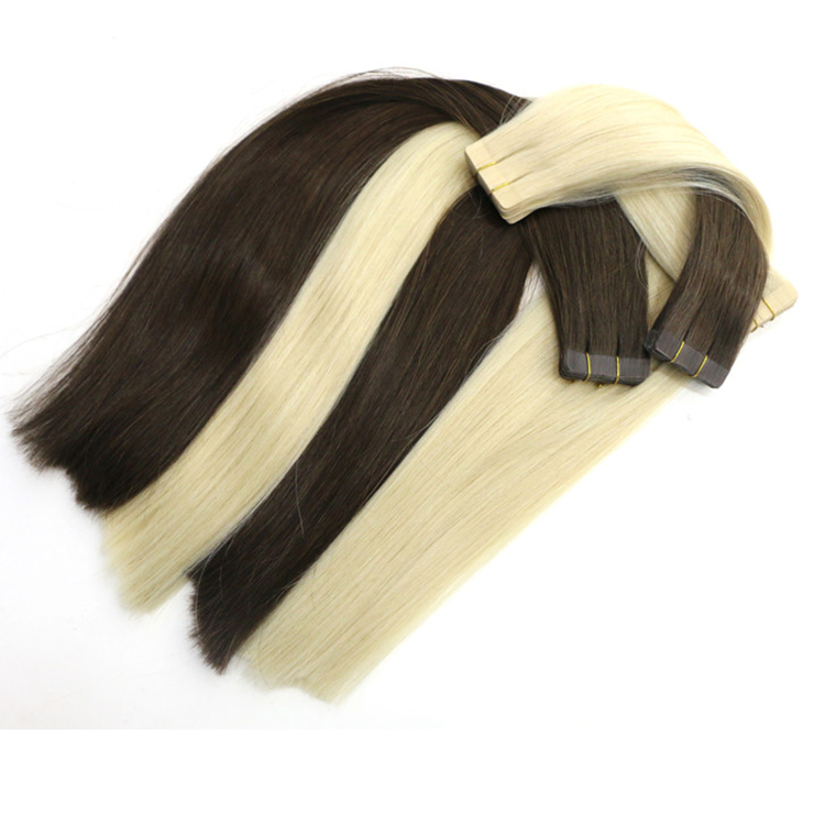 virgin human hair extensions tape in hair