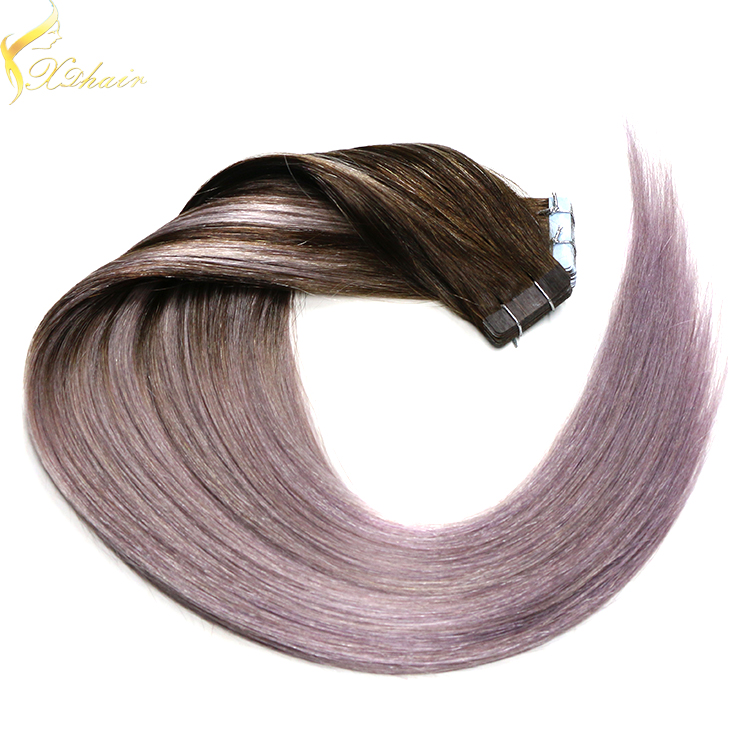 wholesale customized 100% remy ombre piano tape hair