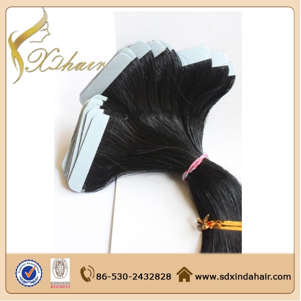 wholesale double sided stick tape hair extensions , Raw Unprocessed human hair tape in hair extentions