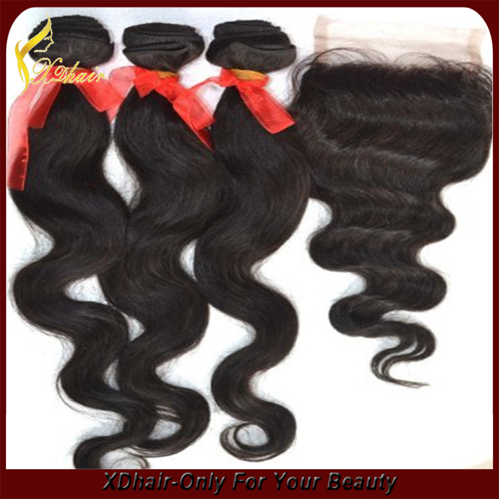 卸売純粋なブラジルレミー人間の髪の毛横糸6Aグレード100％人毛横糸ヘアextansions