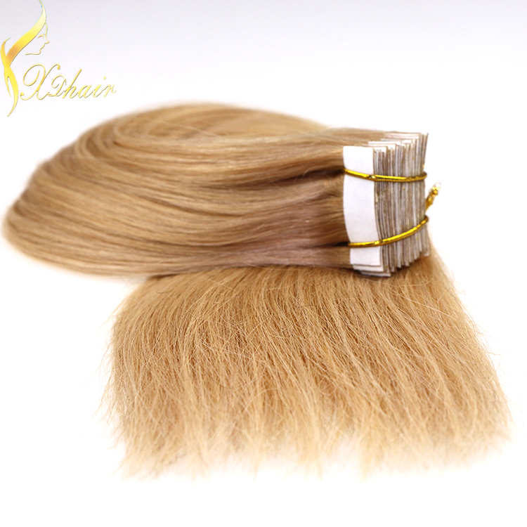 wholesale top quality grade 7A unprocessed 8 - 30 inch remy tape hair extensions