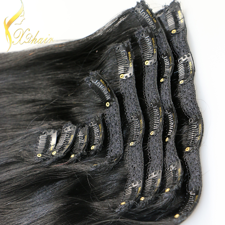 wholesales virgin human clip in hair