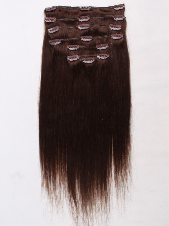 xinda High Quality Wholesale 240 Grams 100% Indian Remy Hair Clips In Weft Hair Extensions With Lace