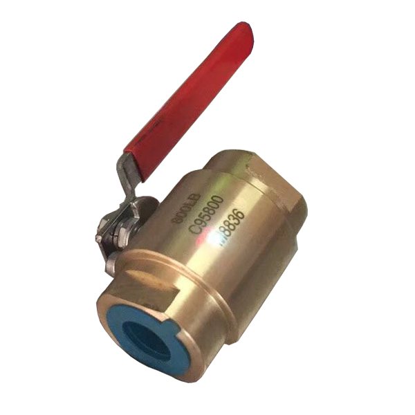 1'' 800LB  ASTM B148 UNS C95800 PTFE seat  SW full port floating level operated fire safety ball valve