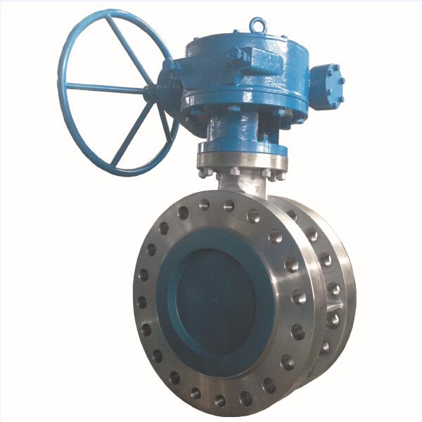 12'' 600LB CF8M metal seat triple offset butterfly valve handle wheel with worm gear operator RF connection butterfly valve