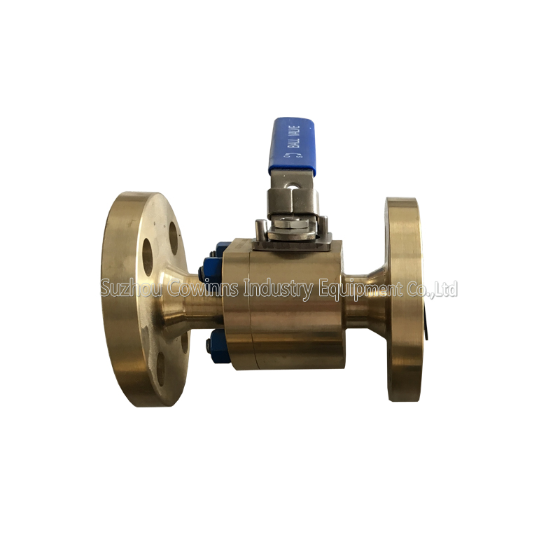 300LB 3/4'' ASTM B148 UNS C95800 RPTFE seat FF reduced port floating level operated ball valve