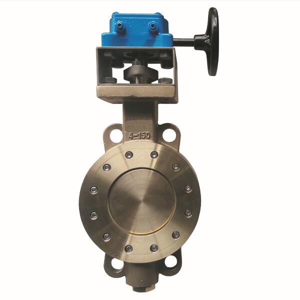 4'' 150LB C95800 PTFE seat wafer type handle wheel butterfly valve