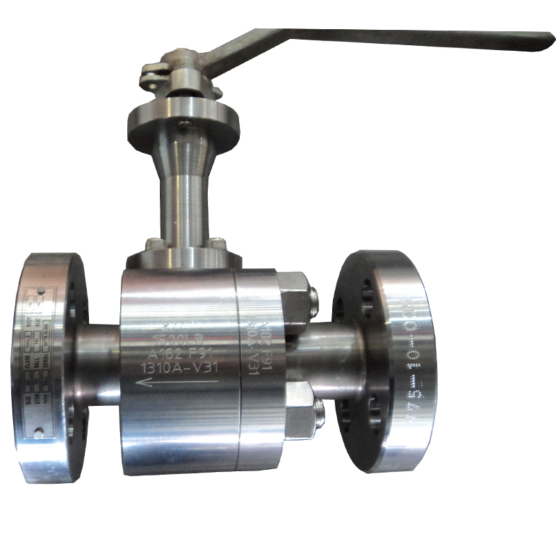 Level operated 3/4'' 1500LB A182 F91 hard face floating reduce port RF connection ball valve