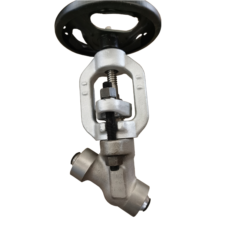 Y type 1/2'' F316H 4500LB BW globe valve hand wheel operate