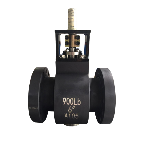 bare stem 6'' 900LB A105 trunnion mounted full port RF ball valve