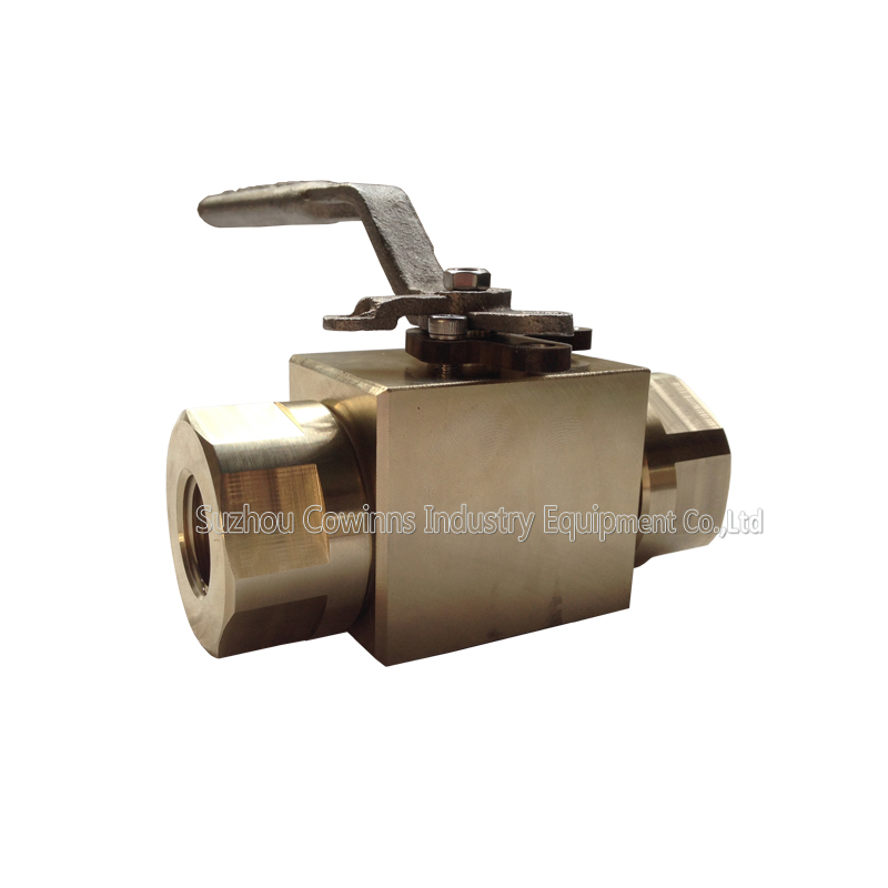 manual 1/2'' 150LB ASTM B348 Gr. F-2 PTFE seat floating NPT connection 3 pc ball valve