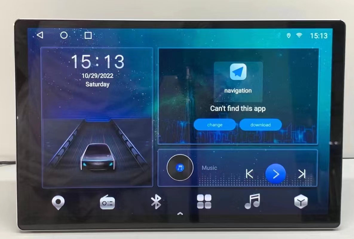 13.1 Zoll Single Din Android 12 Universal Car DVD -Player