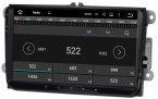 Android 7.1 Quad Core stere de navegação GPS de jogador 1024 * 600 DVD do carro para VW de 9 polegadas