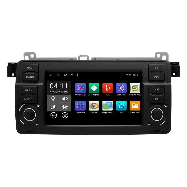 Rádio GPS de carro GPS Player multimídia de 7 polegadas Android 11 para BMW E46 M3 Series 318 320 325 330 335 1998-2005