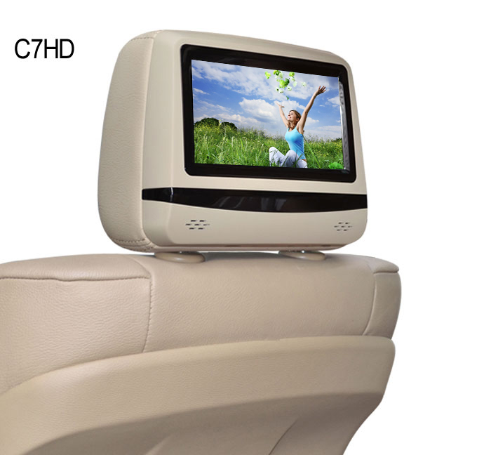 Auto-Kopfstütze DVD-Player mit 7-Zoll-Kopfstütze mit digitaler Verkleidung