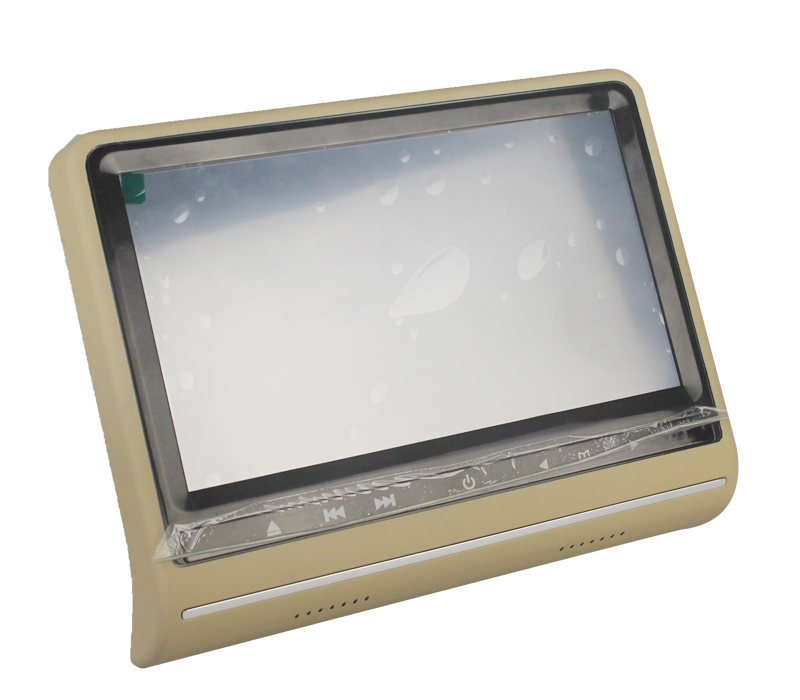 encosto de cabeça do carro DVD player com 9 "LCD DVD com HDMI / / / IR transmissor FM USB SD / e função do jogo