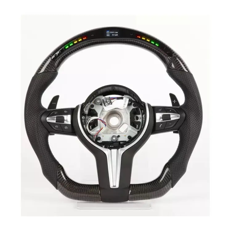 Rodo de direção de fibra de carbono para BMW F30 F10 3 Série de fibra de carbono Customização do volante
