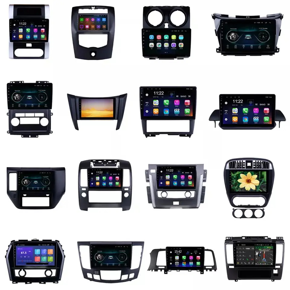 Factory Car Stereo Installation Kits Car Accessories Fascia Car DVD Player Android Dashboard Radio Frame For NISSAN