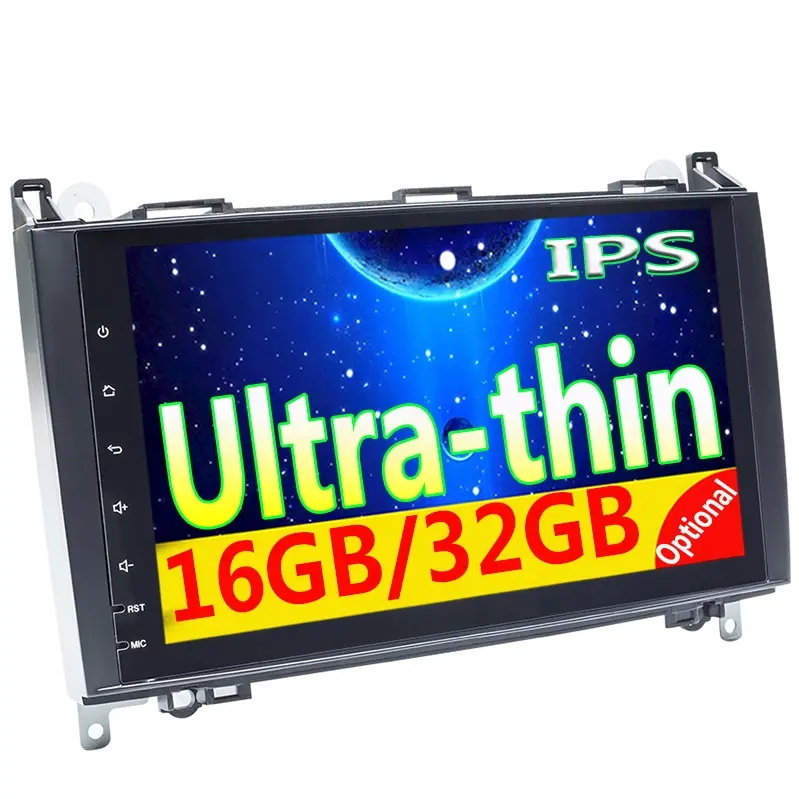 Rádio de carro HD para Benz W169 A150/160/170/180/200 W245 B160/170/180/200 W639 VITO VIANO W906 Sprinter 2500/3000 VW Crafter em diante