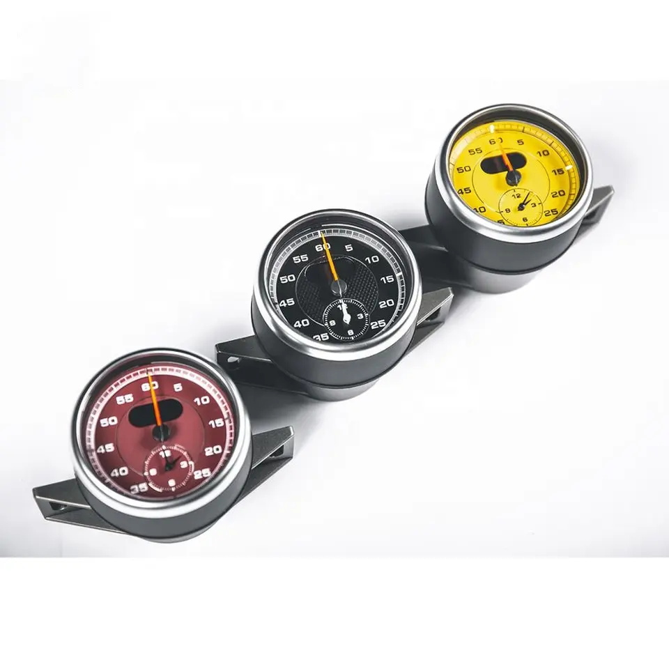Speedômetro de carro de alta qualidade Painel de relógio Painel de painel Console Stopwatch para Porsche