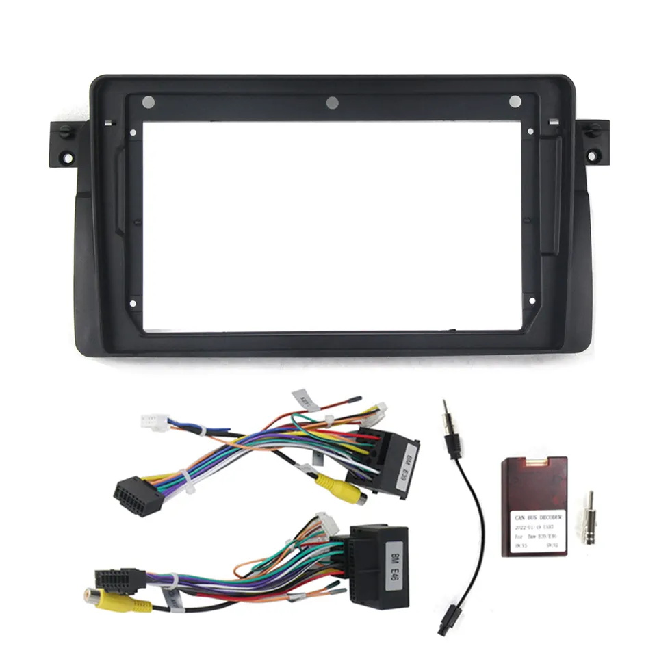 Hot Sale Car Player DVD Player para BMW E90 X5 E39 E53 E46 Painel de peças automáticas FASCIA Painel de quadro Frame Especial