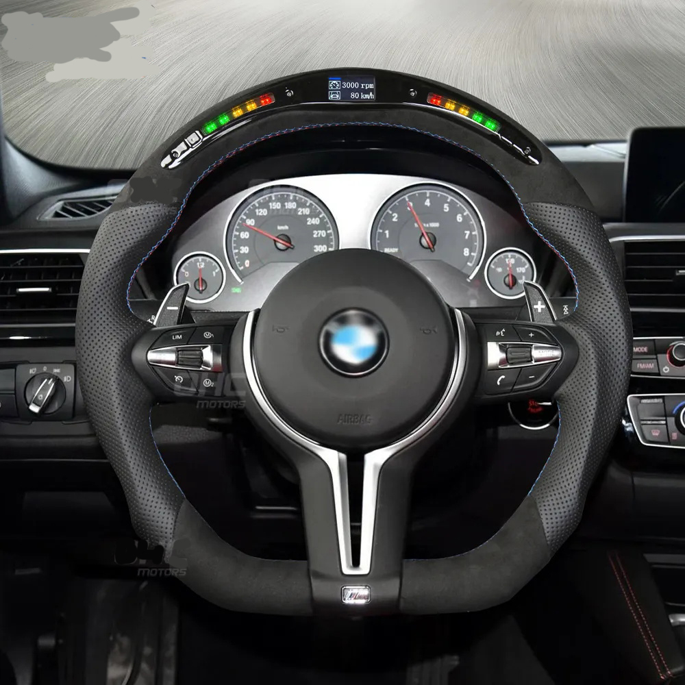 Rodo de direção perfurado LED para BMW