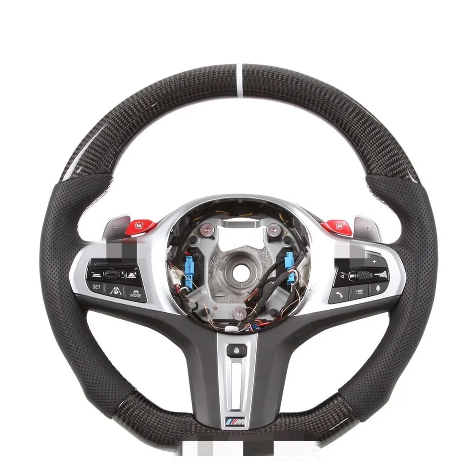 Velas de direção de fibra de carbono personalizadas privadas para BMW 1 3 5 7 8 M Série X3 X5 G15 F40 G20 G30 G01 G11 G05 M1 M3 M5 M8 CF
