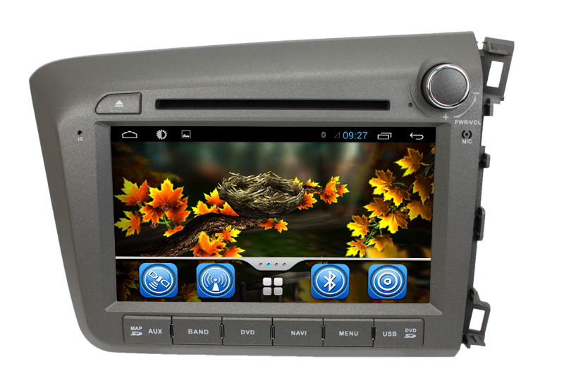 Android7.1Car DVD para Honda Civic 2012 direita ST-6039C