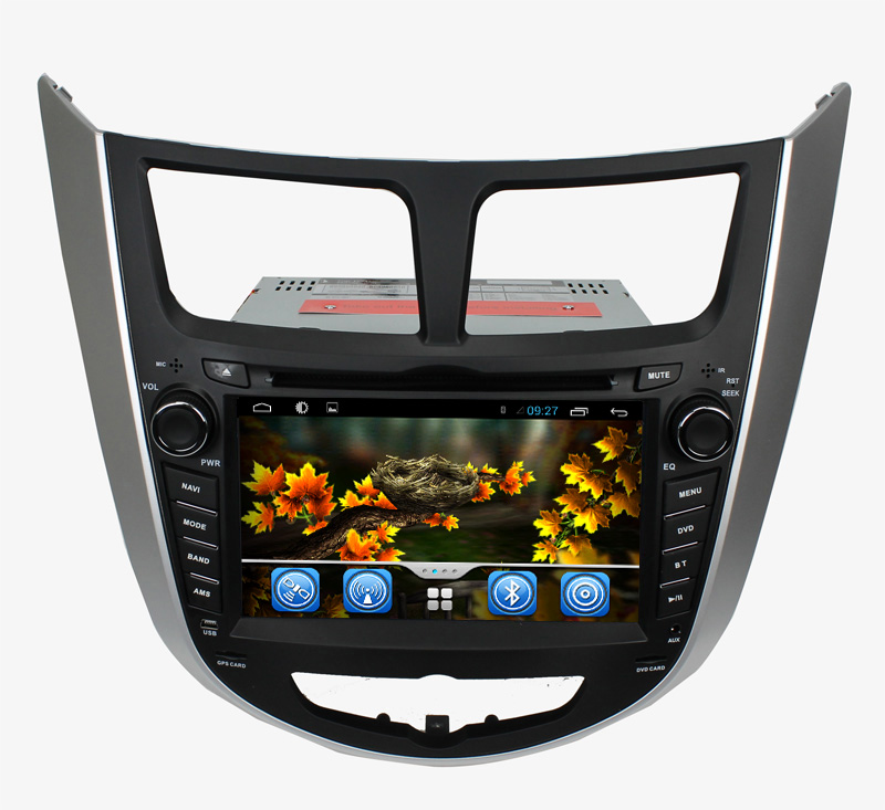 Android 7.1 Car DVD moderno Bernardo 2010-2012 / Accent / Solaris o ST-8329C