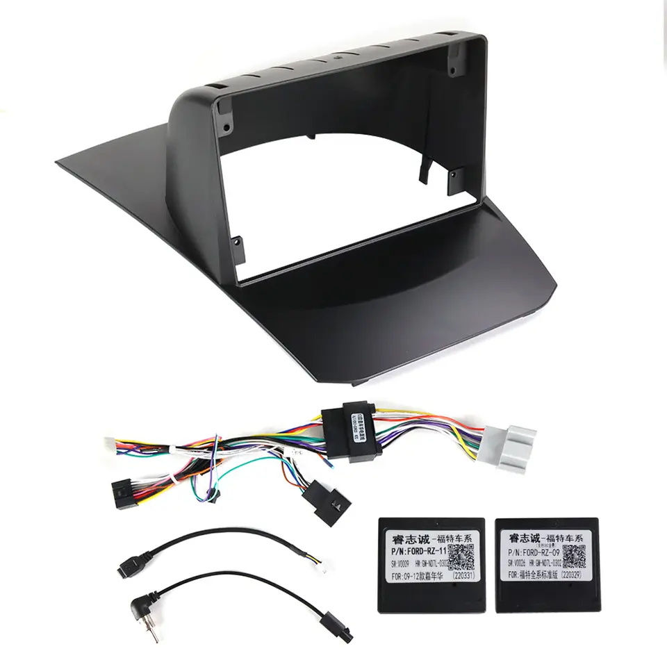 carros multimídia de jogador fáscia quadro card dvd player card de vídeo de vídeo para Ford Ranger Fiesta Transit S-Max Mondeo Kuga F150