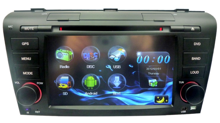 DVD do carro para o velho Mazda 3 Car GPS Navigation ST-7003