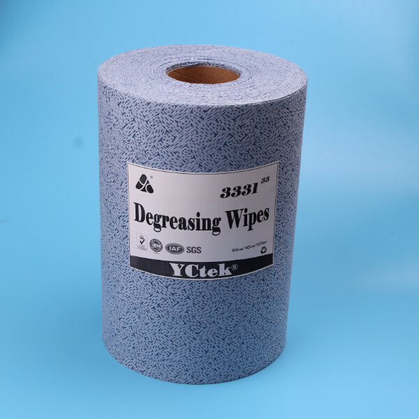 100% Melt Blown Polypropylene Degreasing Wipes With Extra Oil Absorbent Cleaning Rolls