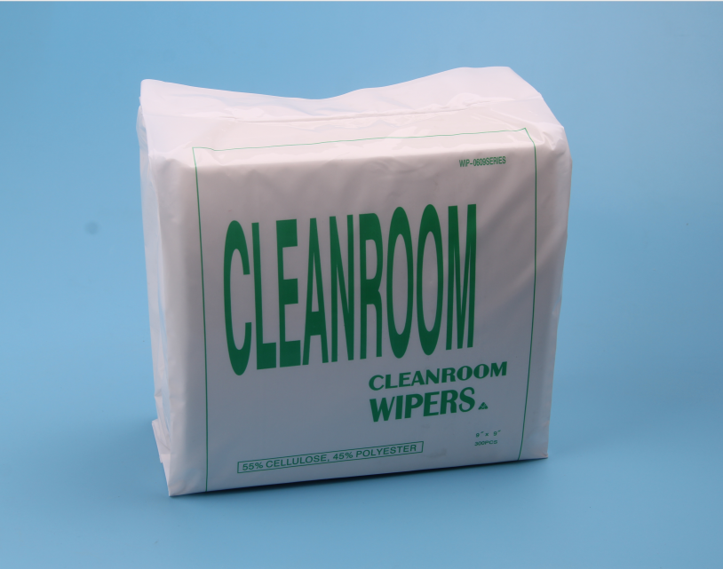 55% Cellulose 45% Polyester không dệt vải phòng sạch Wipes