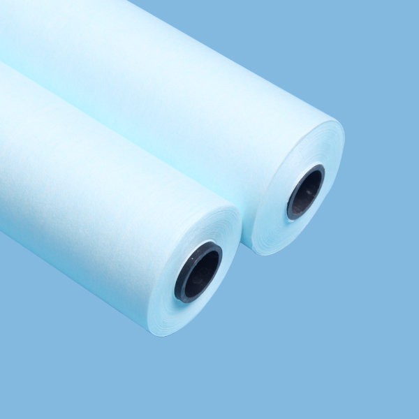 55% целлюлозы 45% полиэстер сухое белое & голубой автоматические одеяло мыть ткань ролл