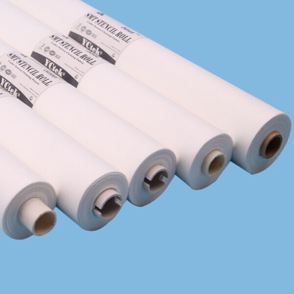 55% Woodpulp 45% Polyester Lint Free SMT Stencil Cleaning Wiper Roll