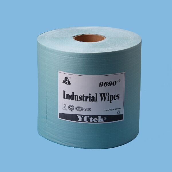 55%Woodpulp45%Polyester Green Lint Free Cleaning Wipes