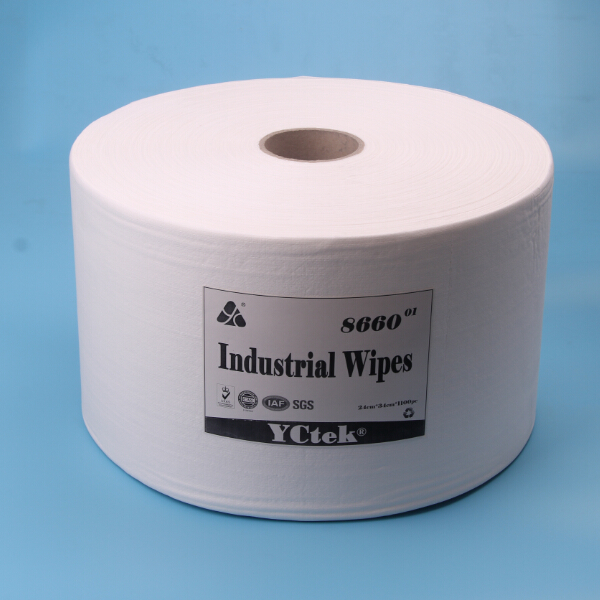 China Supplier Wood Zellstoff PP Spunlace Non-Woven Fabric industrielle Reinigung wischen