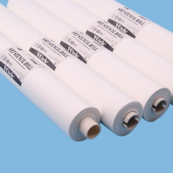 Fiapos não tecidos sem fiapos 55% Polypaste 45% Polyester SMT Stencil Clean Nonwoven Wipes Roll