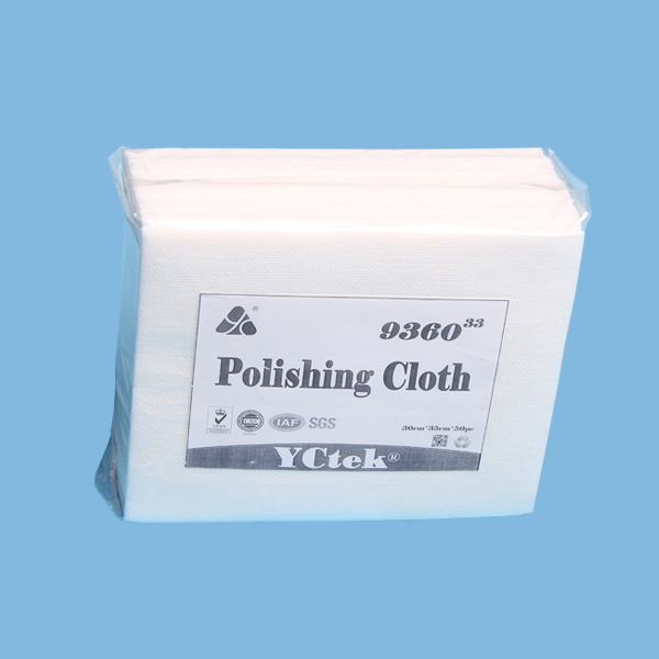 Nichtgewebte Gewebe Polieren Einwegtuch, Polieren Lumpen, 1/4-Faltung, 30 x 35 cm