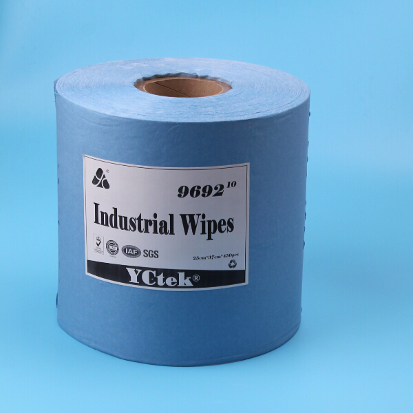 Bột giấy và vải polyester công nghiệp không dệt thoi vải lau với chất làm cao
